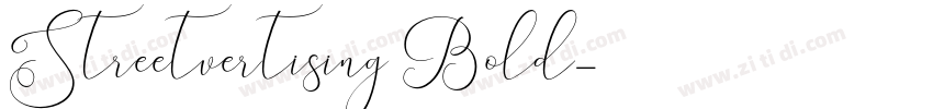 Streetvertising Bold字体转换